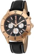 Just Cavalli Herrklocka JC1G155L0035 Modern Svart/Läder Ø44 mm