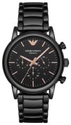 Emporio Armani Herrklocka AR1509 Dress Svart/Keramik Ø43 mm