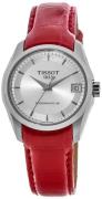 Tissot Damklocka T035.207.16.031.01 T-Trend Silverfärgad/Läder Ø32