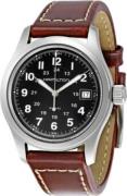 Hamilton Herrklocka H64666735 Khaki Chronograph Svart/Läder Ø42 mm