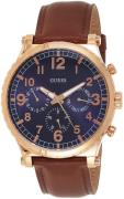 Guess Herrklocka W1215G1 Blå/Läder Ø46 mm