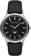 Emporio Armani Herrklocka AR80039 Svart/Läder Ø43 mm