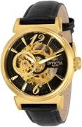 Invicta Herrklocka 30463 Objet D Art Svart/Läder Ø41 mm