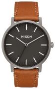 Nixon Herrklocka A10582494-00 Svart/Läder Ø42 mm