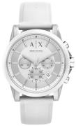 Armani Exchange Herrklocka AX1325 Smart Vit/Gummi Ø44 mm