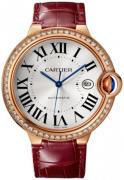 Cartier WJBB0035 Ballon Bleu Silverfärgad/Läder Ø42 mm