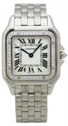 Cartier Damklocka WJPN0007 Panthere De Silverfärgad/18 karat vitt