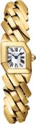 Cartier Damklocka WGBJ0002 Maillon de Silverfärgad/18 karat gult guld