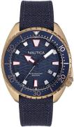 Nautica Herrklocka NAPHAS903 Blå/Läder Ø45 mm