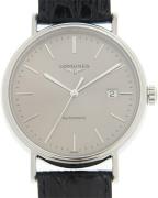 Longines Herrklocka L4.922.4.72.2 Presence Silverfärgad/Läder Ø40