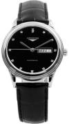 Longines Herrklocka L4.899.4.57.2 Flagship Svart/Läder Ø38.5 mm