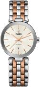 Rado Damklocka R48899103 Florence Vit/Roséguldstonat stål Ø28 mm