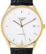 Longines Herrklocka L4.860.2.12.2 Lyre Vit/Läder Ø35 mm