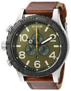 Nixon Herrklocka A1242334-00 The 51-30 Grön/Läder Ø51 mm