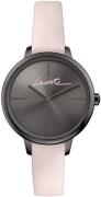 Lacoste Damklocka 2001125 Grå/Läder Ø34 mm