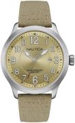 Nautica Herrklocka NAI10500G Ncc Beige/Läder Ø45 mm