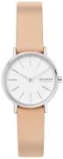 Skagen Damklocka SKW2839 Signatur Vit/Läder Ø30 mm