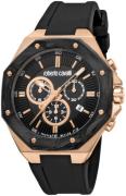 Roberto Cavalli by Franck Muller Herrklocka RV1G123P1021 Svart/Gummi