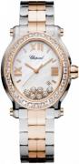 Chopard Damklocka 278546-6004 Happy Sport Vit/Stål 34x31 mm