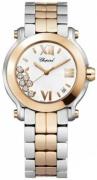 Chopard Damklocka 278488-9002 Happy Sport Vit/Stål Ø36 mm