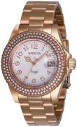 Invicta Damklocka 28674 Angel Vit/Roséguldstonat stål Ø40 mm