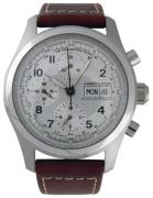 Hamilton Herrklocka H71556557 Khaki Silverfärgad/Läder Ø42 mm