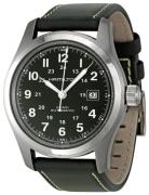 Hamilton Herrklocka H70555863 Khaki Field Svart/Läder Ø42 mm