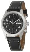 Hamilton Herrklocka H71456733 Khaki Svart/Läder Ø38 mm