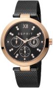 Esprit Damklocka ES1L213M0085 Svart/Stål Ø38 mm