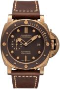 Panerai Herrklocka PAM00968 Submersible Brun/Läder Ø47 mm