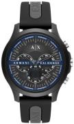 Armani Exchange Herrklocka AX2447 Hampton Svart/Gummi Ø46 mm