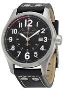 Hamilton Herrklocka H70615733 Khaki Field Svart/Läder Ø44 mm