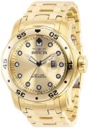 Invicta Herrklocka 39087 Pro Diver Gulguldstonad/Gulguldtonat stål