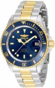 Invicta Herrklocka 35703 Pro Diver Blå/Gulguldtonat stål Ø40 mm