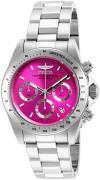 Invicta Damklocka 16654 Speedway Rosa/Stål Ø39.5 mm