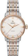 Rado Damklocka R22862067 Coupole Vit/Roséguldstonat stål Ø32 mm