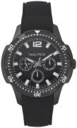 Nautica Herrklocka NAPSDG001 Multifunction Svart/Gummi Ø46 mm