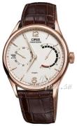 Oris Herrklocka 01 111 7700 6061-Set 1 23 86 Culture Beige/Läder