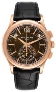 Patek Philippe Herrklocka 5905R/001 Complications Brun/Läder Ø42 mm