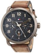 Tommy Hilfiger Herrklocka 1791425 Svart/Läder Ø46 mm