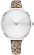 Tommy Hilfiger Damklocka 1782162 Silverfärgad/Läder Ø38 mm