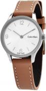 Calvin Klein Damklocka K7V231Z6 Silverfärgad/Läder Ø26 mm