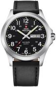 Swiss Military Herrklocka SMP36040.15 Chrono Svart/Läder Ø42 mm