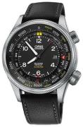 Oris Herrklocka 01 733 7705 4134-Set 5 23 19FC Aviation Svart/Läder