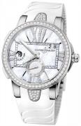 Ulysse Nardin Damklocka 243-10B-3C-391 Ladies Executive Vit/Läder