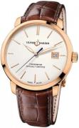 Ulysse Nardin Herrklocka 8156-111-2-91 Classico Silverfärgad/Läder