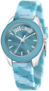 Just Cavalli Damklocka R7251602502 Just Dream Blå/Gummi Ø38 mm