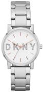 DKNY Damklocka NY2681 Soho Vit/Stål Ø34 mm