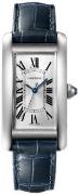 Cartier Herrklocka WSTA0045 Tank Americaine Silverfärgad/Läder