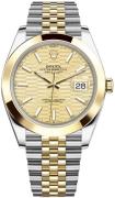 Rolex Herrklocka 126303-0022 Datejust 41 Gulguldstonad/18 karat gult